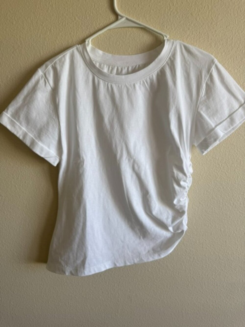 anthropologie white tee top